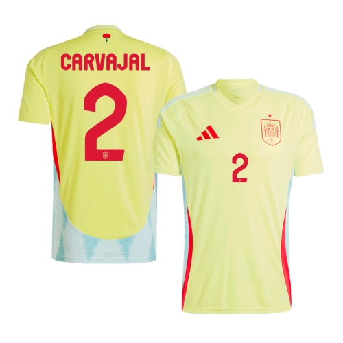 Spain CARVAJAL #2 Away Jersey EURO