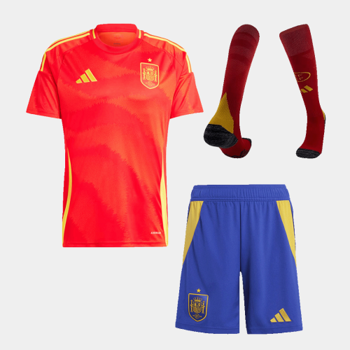Spain Home Jersey Kit EURO (Jersey+Shorts+Socks)