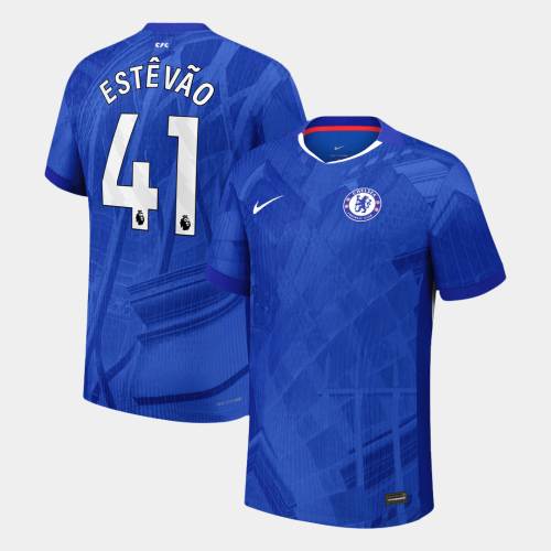 Chelsea ESTÊVÃO #41 Home Custom Player Version Soccer Jersey 2025/26