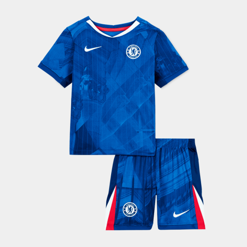Chelsea Home Soccer Jersey Kit 2025/26 Kids(Jersey+Shorts)