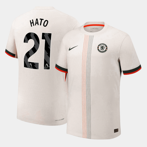 HATO #21 Authentic Chelsea Away Soccer Jersey 2025/26 White