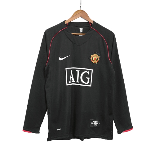Manchester United Away Jersey Retro 2007/08 - Long Sleeve