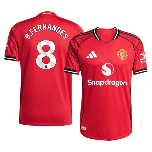 Manchester United B.FERNANDES #8 Home Soccer Jersey Authentic 2025/26