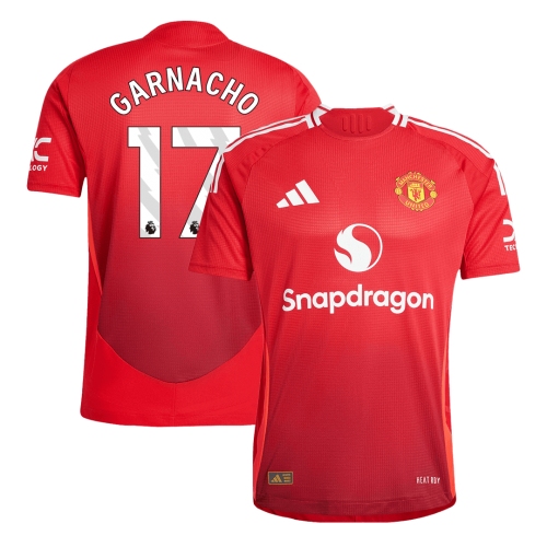 Manchester United GARNACHO #17 Home Soccer Jersey Authentic