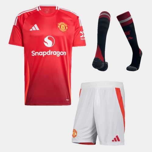 Manchester United Home Jersey Kit (Jersey+Shorts+Socks)