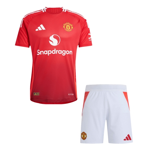 Manchester United Home Soccer Jersey Kit Authentic (Jersey+Shorts)