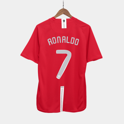 Manchester United RONALDO #7 Home Soccer Jersey Retro 2007/08 - UCL Final