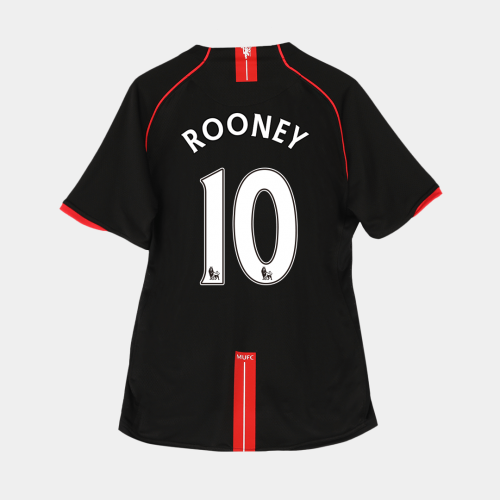 Manchester United ROONEY #10 Away Soccer Jersey Retro 2007/08