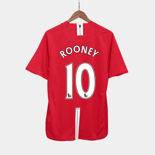 Manchester United ROONEY #10 Home Soccer Jersey Retro 2007/08