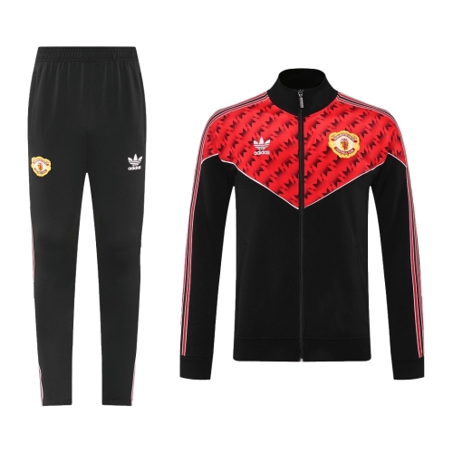 Manchester United Training Kit 2025/26 - Red&Black (Jacket+Pants)