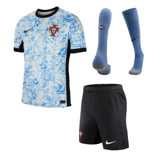 Portugal Away Jersey Kit EURO (Jersey+Shorts+Socks)