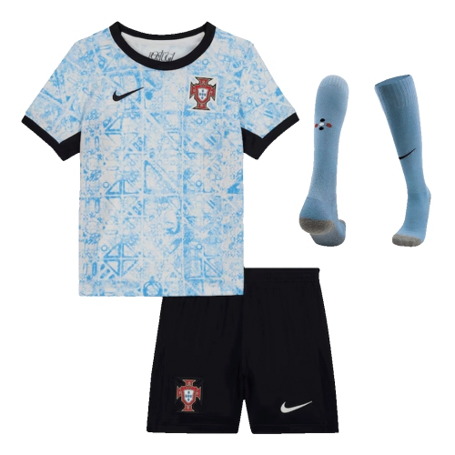 Portugal Away Jersey Kit EURO Kids(Jersey+Shorts+Socks)