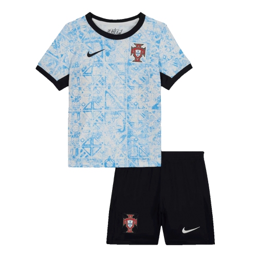 Portugal Away Jersey Kit EURO Kids(Jersey+Shorts)
