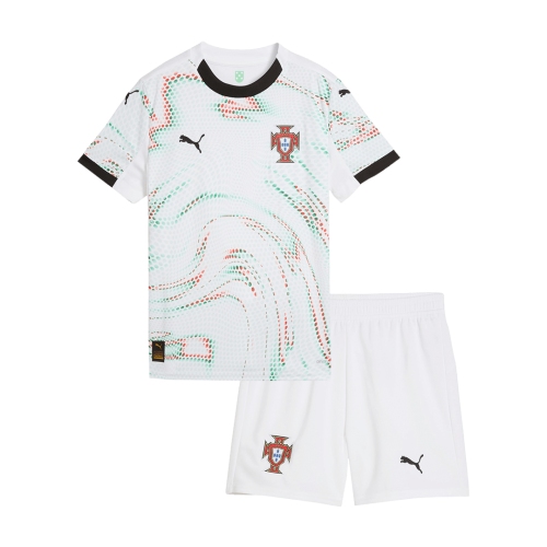 Portugal Away Soccer Jersey Kit 2025 Kids(Jersey+Shorts)