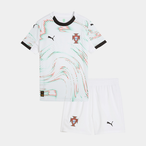 Portugal Away Soccer Jersey Kit 2025 Kids(Jersey+Shorts)