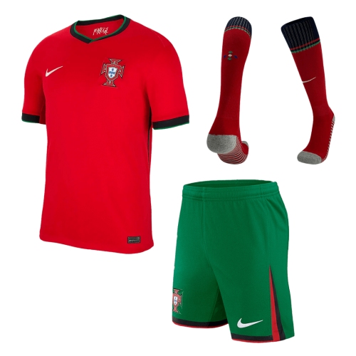 Portugal Home Jersey Kit EURO (Jersey+Shorts+Socks)
