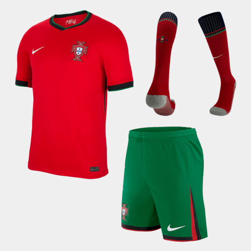 Portugal Home Jersey Kit EURO (Jersey+Shorts+Socks)
