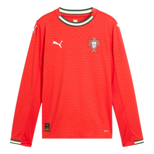 Portugal Long Sleeve Home Soccer Jersey 2025