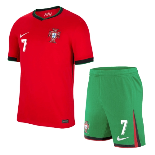 Portugal RONALDO #7 Home Jersey Kit EURO (Jersey+Shorts)