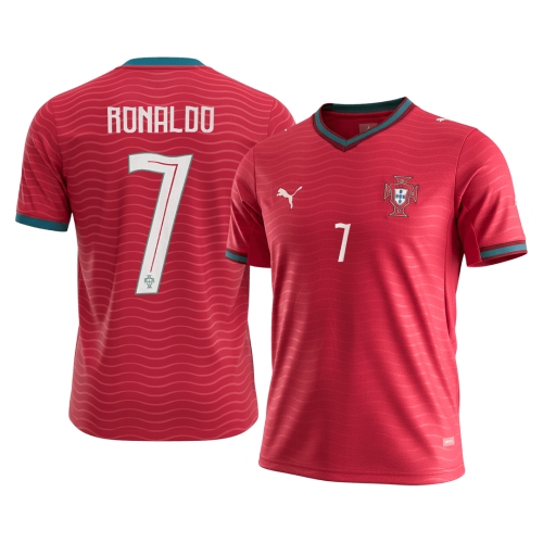 RONALDO#7 Portugal Home Soccer Jersey World Cup 2026 Red