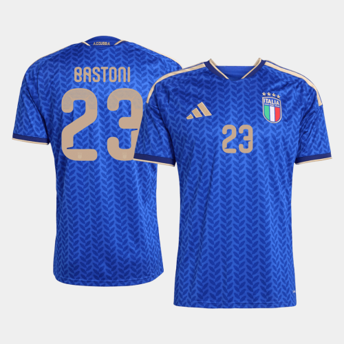 BASTONI #23 Italy Home Soccer Jersey World Cup 2026 Blue