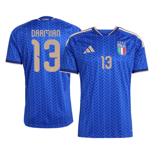 DARMIAN #13 Italy Home Soccer Jersey World Cup 2026 Blue