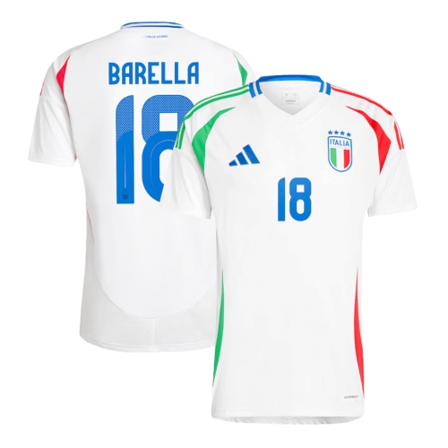 Italy BARELLA #18 Away Jersey EURO