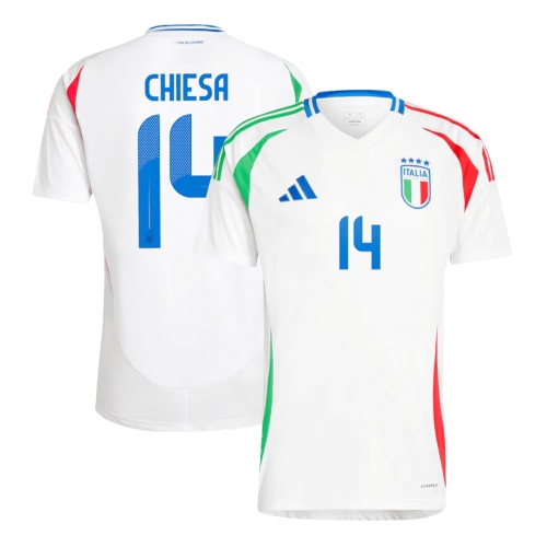 Italy CHIESA #14 Away Jersey EURO