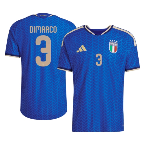 Italy DIMARCO #3 Home Soccer Jersey Authentic 2026