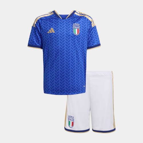 Kids Italy Home Soccer Jersey Kit(Jersey+Shorts) 25/26 Blue
