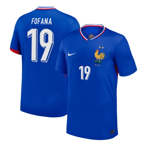 FOFANA #19 France Euro Home Soccer Jersey Blue