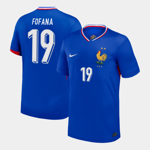 FOFANA #19 France Euro Home Soccer Jersey Blue