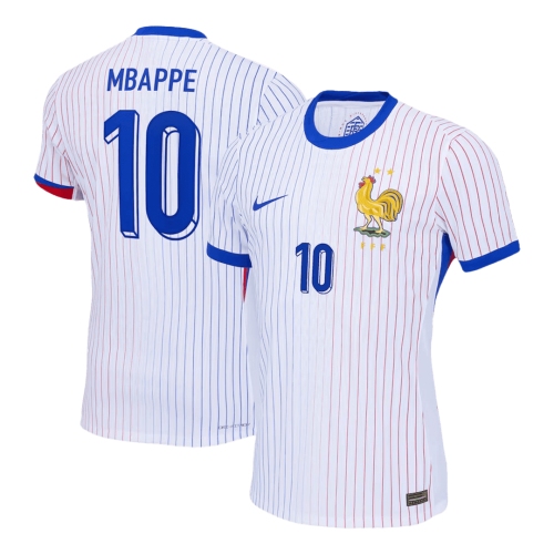 France MBAPPE #10 Away Jersey Authentic EURO