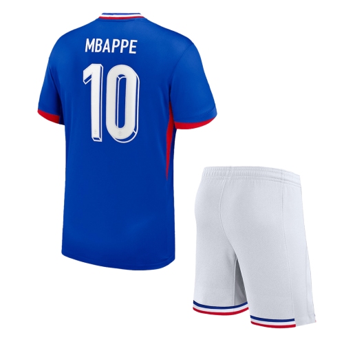 France MBAPPE #10 Home Jersey Kit EURO Kids(Jersey+Shorts)