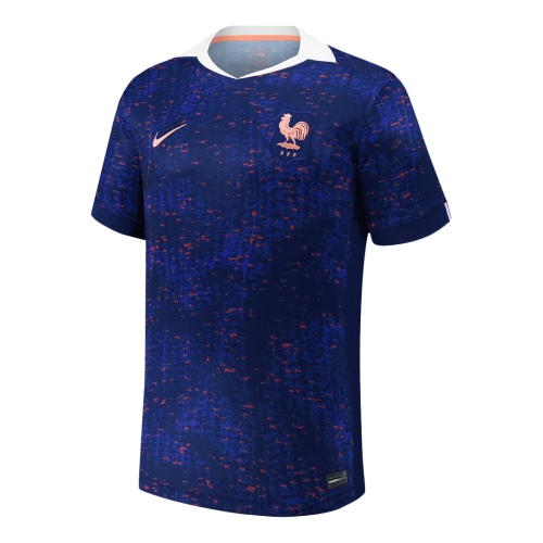 Mens France Home Soccer Jersey 2025 Blue - Womens Euro