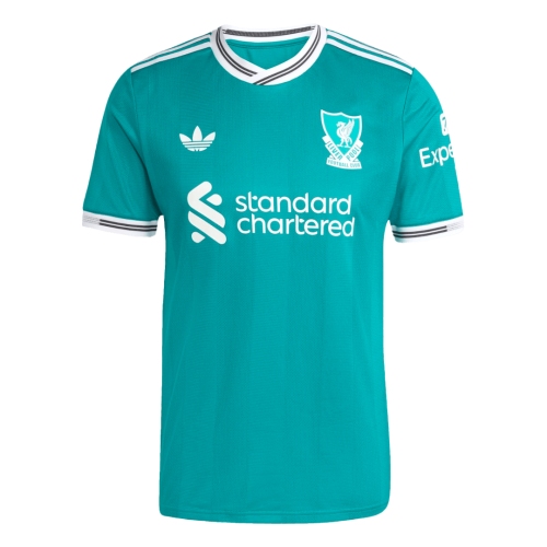 Authentic Liverpool Third Away Soccer Jersey 25/26 Green