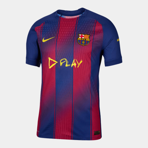 Authentic Barcelona X Ed Sheeran Home Soccer Jersey 25/26 Red&Blue