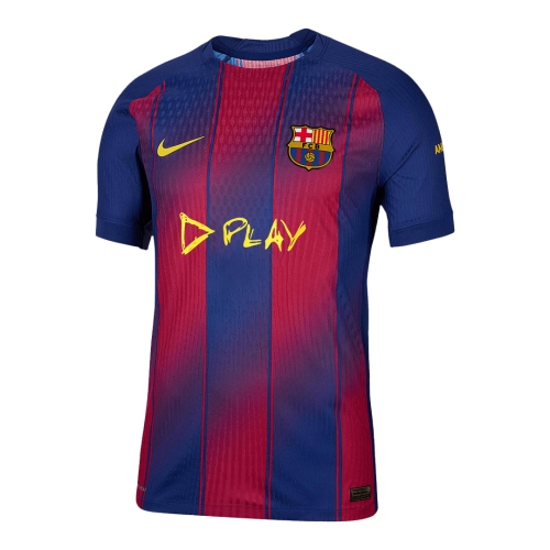 Authentic Barcelona X Ed Sheeran Home Soccer Jersey 25/26 Red&Blue