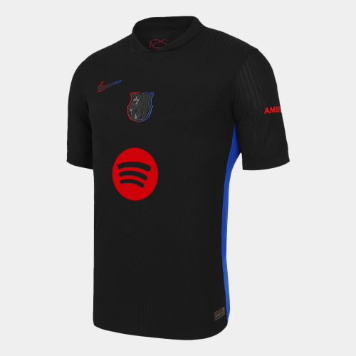 Barcelona Away Soccer Jersey Authentic - Spotify Logo Without Text