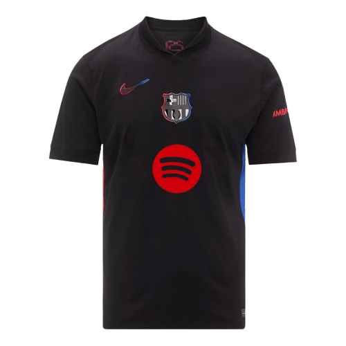 Barcelona Away Soccer Jersey- Spotify Logo Without Text