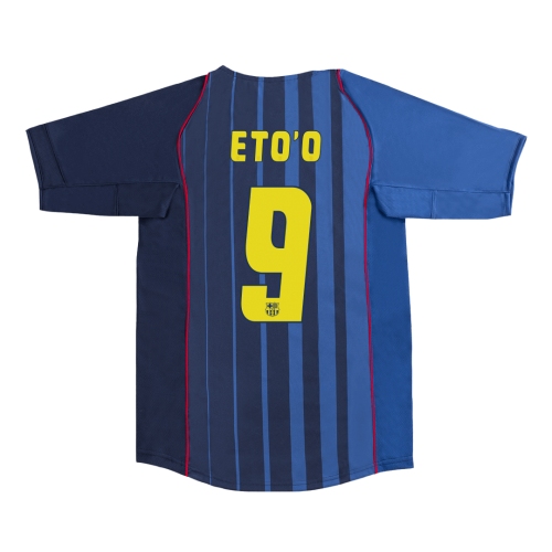 Barcelona ETOO #9 Away Soccer Jersey Retro 2004/05
