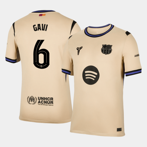 Barcelona GAVI #6 Away Soccer Jersey 2025/26 - UCL Edition