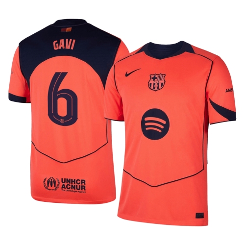 Barcelona GAVI #6 Third Away Soccer Jersey 2025/26 - UCL Edition