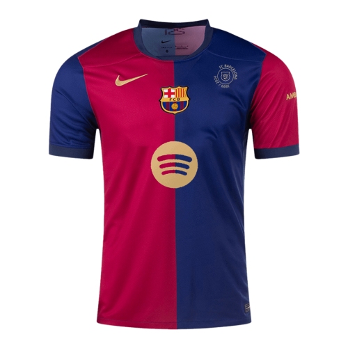 Barcelona Home Jersey - 125th Anniversary(Spotify Logo Without Text)