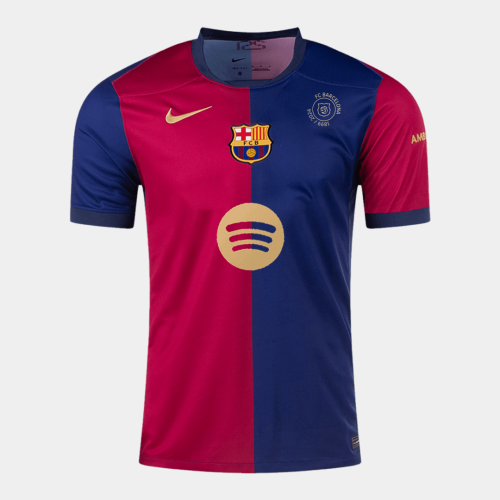 Barcelona Home Jersey - 125th Anniversary(Spotify Logo Without Text)