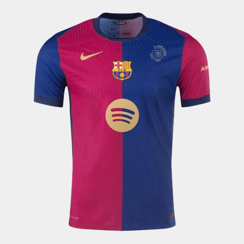 Barcelona Home Soccer Jersey Authentic - 125th Anniversary(Spotify Logo Without Text)