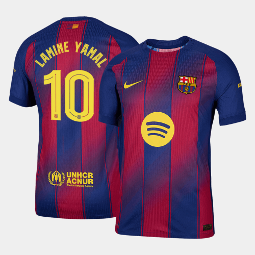 Barcelona LAMINE YAMAL #10 Home Soccer Jersey Authentic 2025/26 - UCL Edition