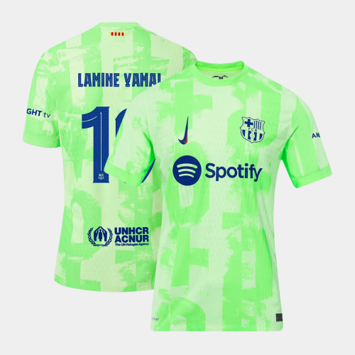 Barcelona LAMINE YAMAL #19 Third Away Soccer Jersey Authentic - UCL Edition