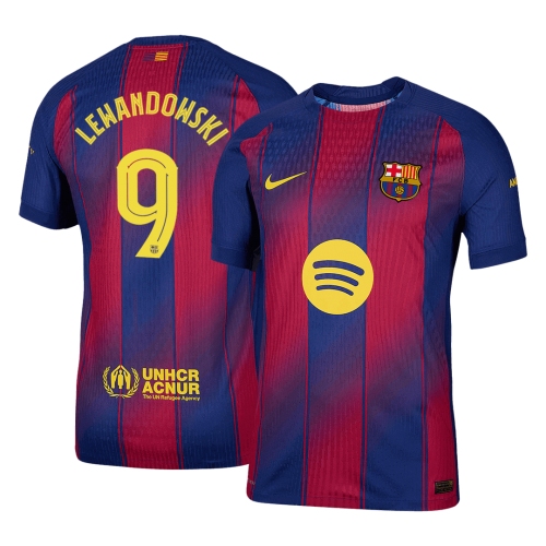 Barcelona LEWANDOWSKI #9 Home Soccer Jersey Authentic 2025/26 - UCL Edition