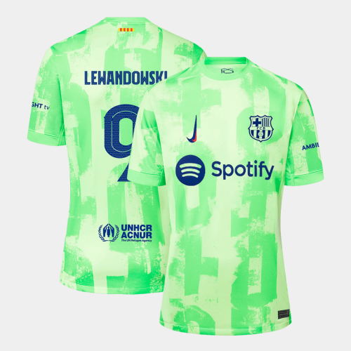 Barcelona LEWANDOWSKI #9 Third Away Jersey - UCL Edition